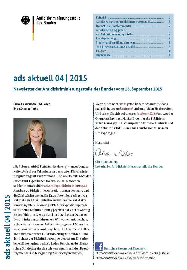 Cover ads aktuell 04/2015