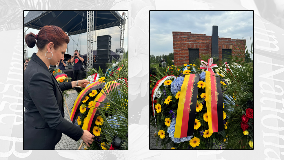 Gedenken an ermordete Sinti und Roma in Auschwitz Gedenken an ermordete Sinti und Roma in Auschwitz