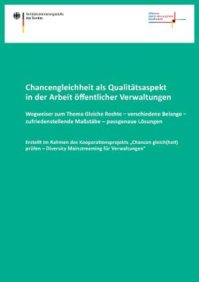 Cover der Expertise Chancengleichheit als Qualitätsaspekt in der Arbeit öffentlicher Verwaltungen