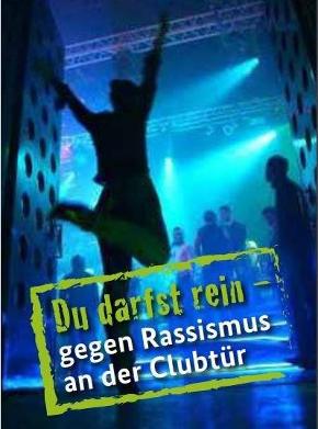 Flyer "Du darfst rein - gegen Rassismus an der Clubtür"