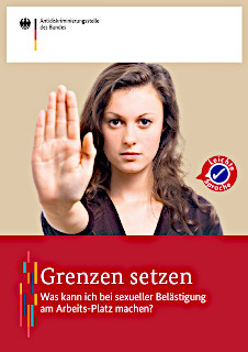Cover Broschüre "Grenzen setzen" in Leichter Sprache Cover Broschüre "Grenzen setzen" in Leichter Sprache