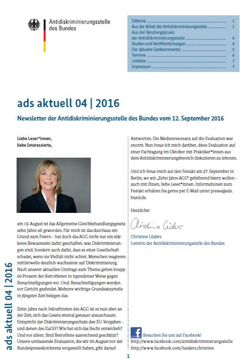 Cover ads aktuell 04/2016