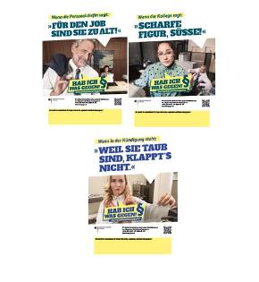 Kampagnenplakate #habichwasgegen Kampagnenplakate #habichwasgegen