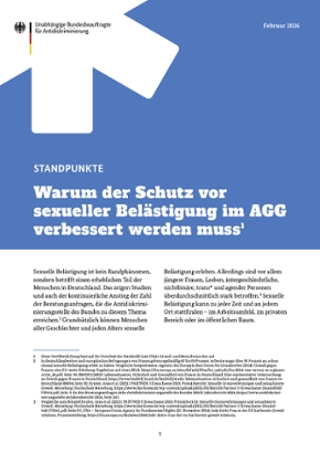 STANDPUNKTE - Warum der Schutz vor sexueller Belästigung im AGG verbessert werden muss STANDPUNKTE - Warum der Schutz vor sexueller Belästigung im AGG verbessert werden muss