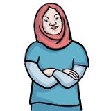 Das Bild zeigt eine Frau mit Kopftuch Das Bild zeigt eine Frau mit Kopftuch