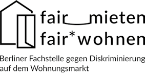 Das offizielle Logo der Berliner Fachstelle gegen Diskriminierung auf dem Wohnungsmarkt Das offizielle Logo der Berliner Fachstelle gegen Diskriminierung auf dem Wohnungsmarkt