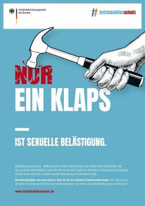 Plakat Betriebsklimaschutz „Nur ein Klaps“ Plakat Betriebsklimaschutz „Nur ein Klaps“