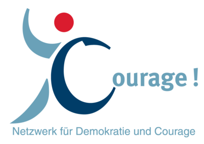 Logo: Courage! Netzwerk für Demokratie und Courage Logo: Courage! Netzwerk für Demokratie und Courage